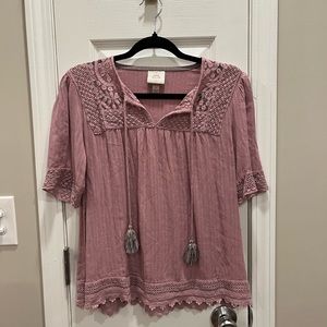 Knox Rose Purple Blouse